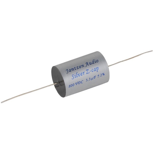 Main product image for Jantzen 0654 3.3uF 800V Silver Z-Cap Crossover Capacitor027-776